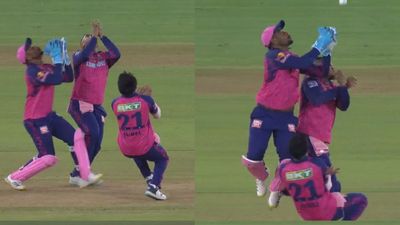 IPL 2023: तीन दिशाओं में तीन फील्डर लेकिन चौथे फील्डर के हाथों में आ गिरा कैच, बोल्ट के पहले ओवर में दिखा अजीब नजारा, VIDEO SportsTak Hindi