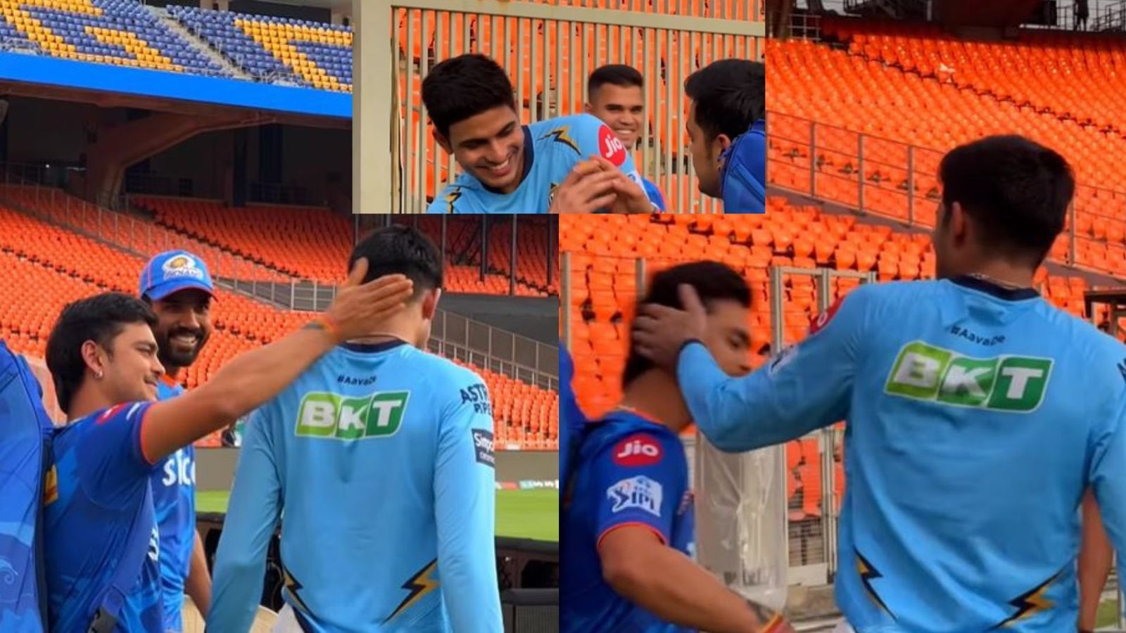 GT vs MI मुकाबले से पहले इशान किशन ने गिल को जड़ा थप्पड़, शुभमन ने इस अंदाज में लिया बदला, अर्जुन तेंदुलकर की भी छूटी हंसी, VIDEO GT vs MI मुकाबले से पहले इशान किशन ने गिल को जड़ा थप्पड़, शुभमन ने इस अंदाज में लिया बदला, अर्जुन तेंदुलकर की भी छूटी हंसी, VIDEO