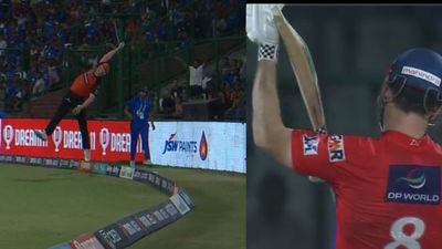 DC vs SRH: सवा 13 करोड़ के खिलाड़ी की बाउंड्री पर कैच लपकने की हैरतअंगेज कोशिश, विरोधी ने भी बजाई ताली, Video कर देगा हैरान! SportsTak Hindi