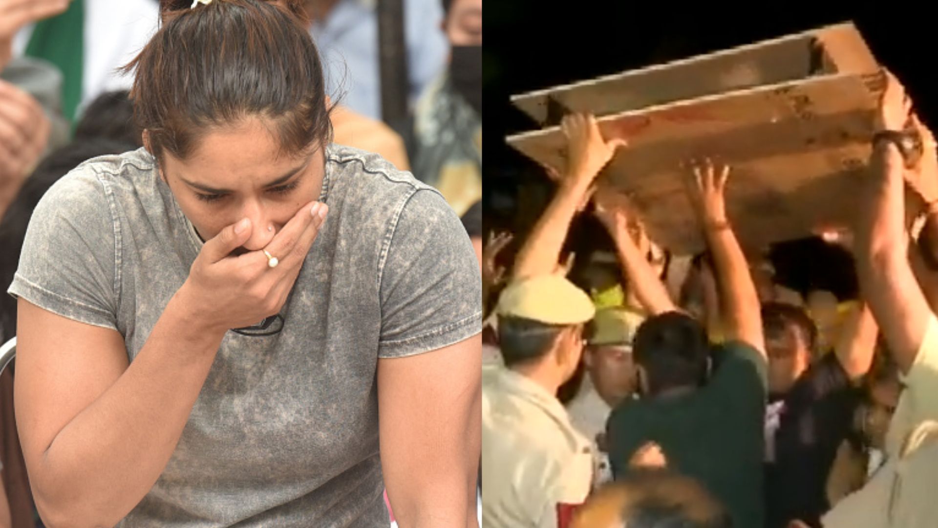 Wrestler Protest : दिल्ली पुलिस से झड़प के बाद विनेश फोगाट ने दी चेतावनी, कहा - 'वापस कर देंगे मेडल'