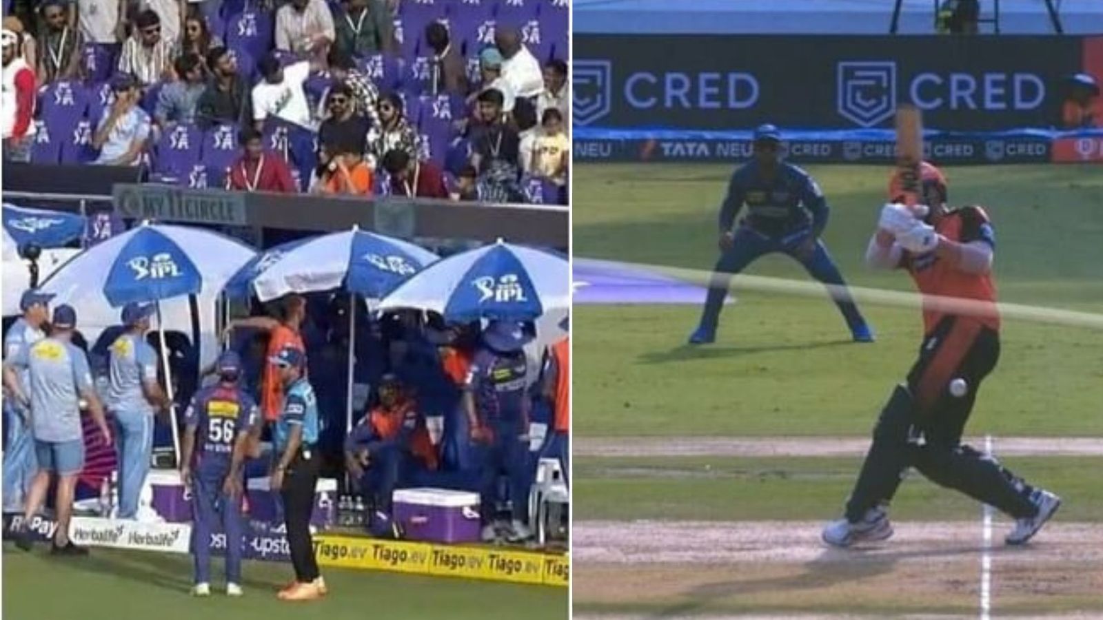 SRH vs LSG: नो बॉल विवाद पर फैंस ने लखनऊ के डगआउट पर निकाला गुस्सा, कोहली का नाम लेकर गंभीर पर फिर बोला हल्ला बोल, VIDEO SRH vs LSG: नो बॉल विवाद पर फैंस ने लखनऊ के डगआउट पर निकाला गुस्सा, कोहली का नाम लेकर गंभीर पर फिर बोला हल्ला बोल, VIDEO