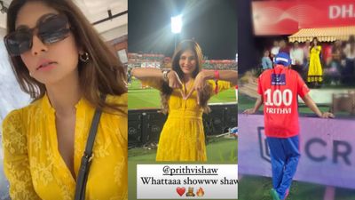 Prithvi Shaw : कौन है ये हसीना? जो धर्मशाला के मैदान में पृथ्वी शॉ को सपोर्ट करती आई नजर, इन्स्टाग्राम पर लगाया दिल SportsTak Hindi