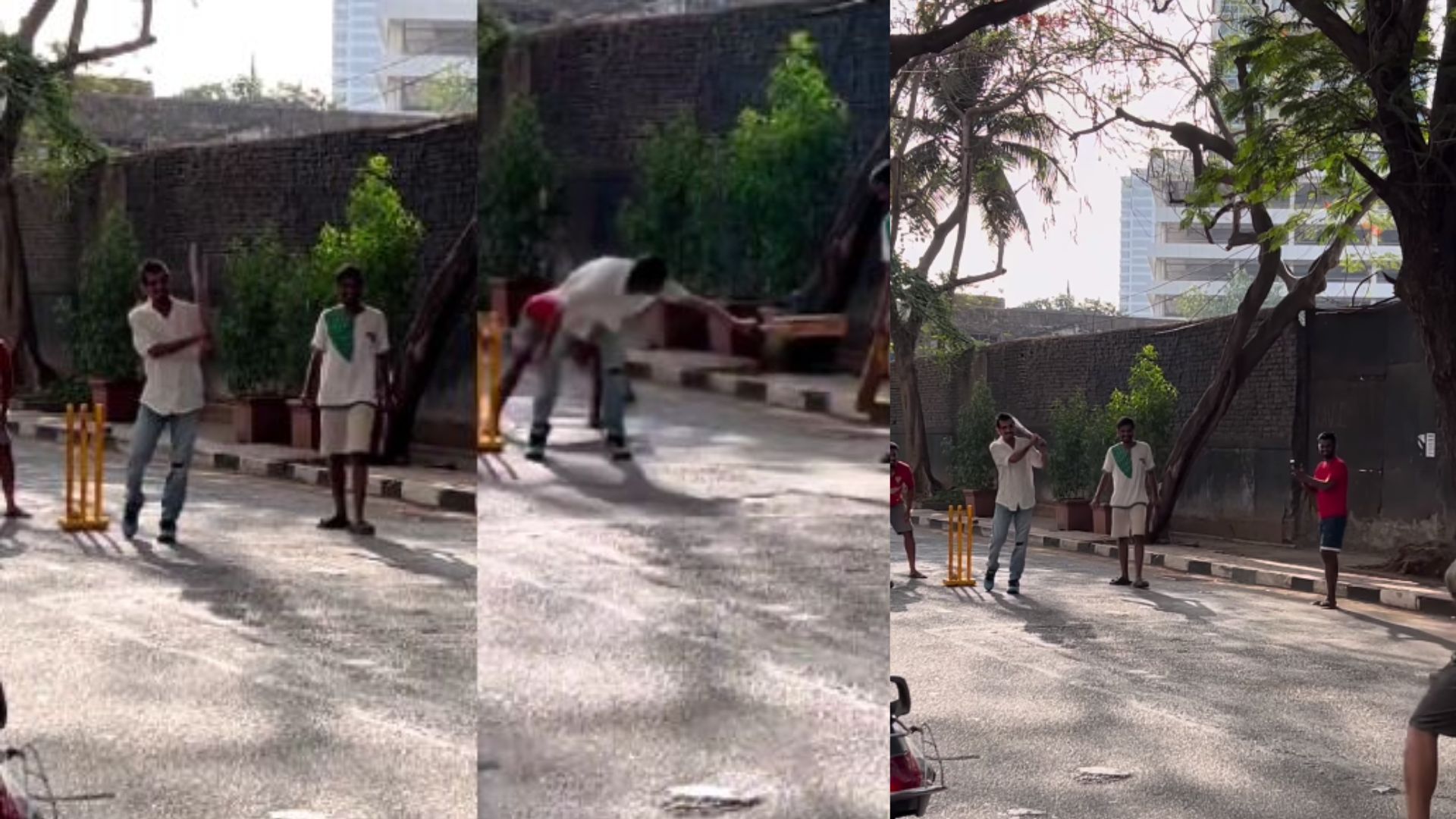 Yuzvendra Chahal, Video : IPL 2023 के बाद गली क्रिकेट खेलते नजर आए चहल, राशिद खान ने लिए मजे, कहा - 'यहां तो छक्का मार दे'