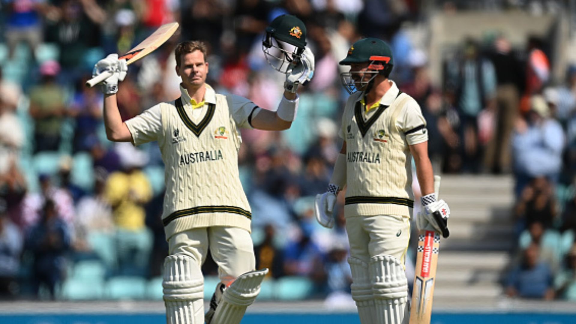 Steve Smith Century : WTC Final में स्टीव स्मिथ ने शतक जड़कर बरसाए रिकॉर्ड, भारत के खिलाफ किया ये बड़ा करिश्मा  Steve Smith Century : WTC Final में स्टीव स्मिथ ने शतक जड़कर बरसाए रिकॉर्ड, भारत के खिलाफ किया ये बड़ा करिश्मा