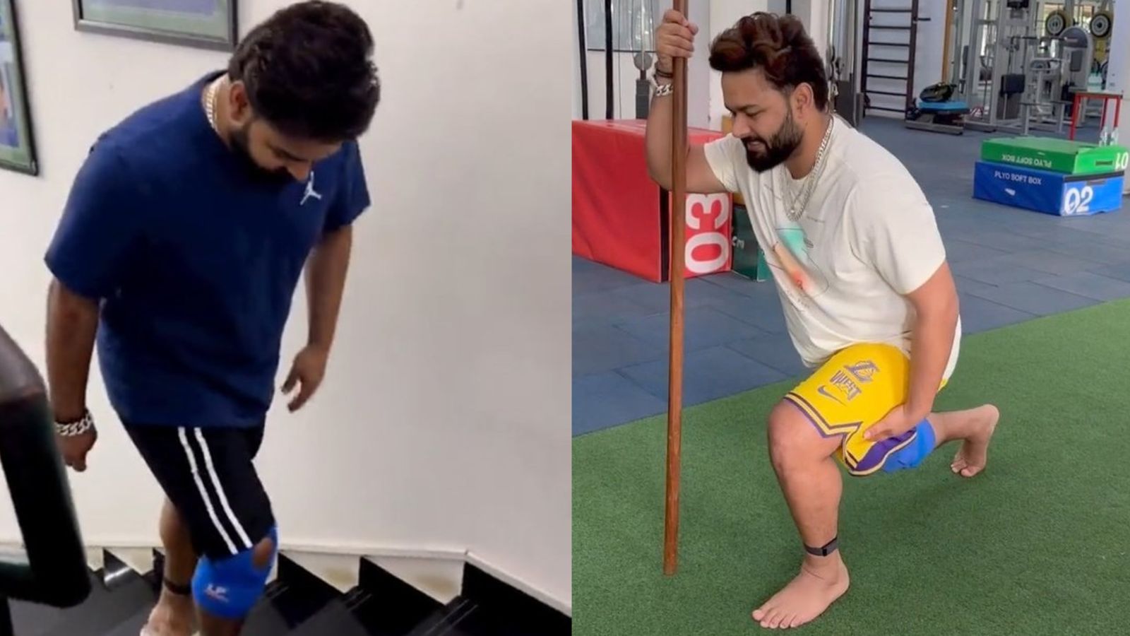 Rishabh Pant Health Update: ऋषभ पंत ने बिना सहारे चढ़ी सीढ़ियां, NCA में लकड़ी की मदद से की एक्सरसाइज, देखिए Video Rishabh Pant Health Update: ऋषभ पंत ने बिना सहारे चढ़ी सीढ़ियां, NCA में लकड़ी की मदद से की एक्सरसाइज, देखिए Video