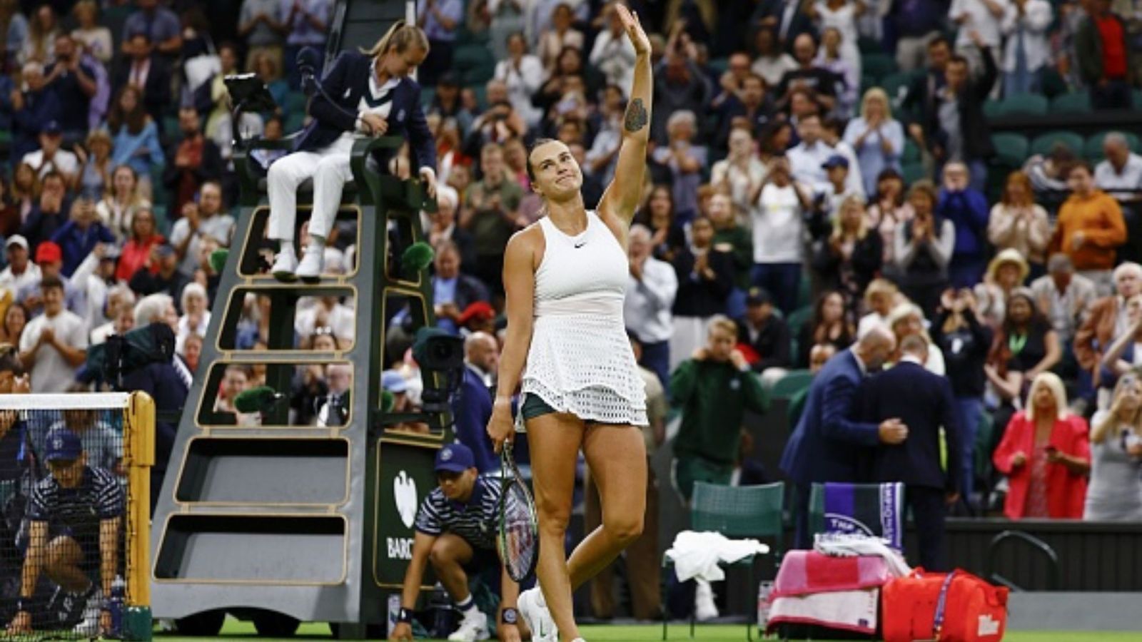 Wimbledon Day 2: सीधे सेटों में जीत दर्ज कर वर्ल्ड नंबर 2 सबालेंका दूसरे राउंड में, टाइटल डिफेंडर रिबाकिना ने अमेरिका की खिलाड़ी को चटाई धूल Wimbledon Day 2: सीधे सेटों में जीत दर्ज कर वर्ल्ड नंबर 2 सबालेंका दूसरे राउंड में, टाइटल डिफेंडर रिबाकिना ने अमेरिका की खिलाड़ी को चटाई धूल