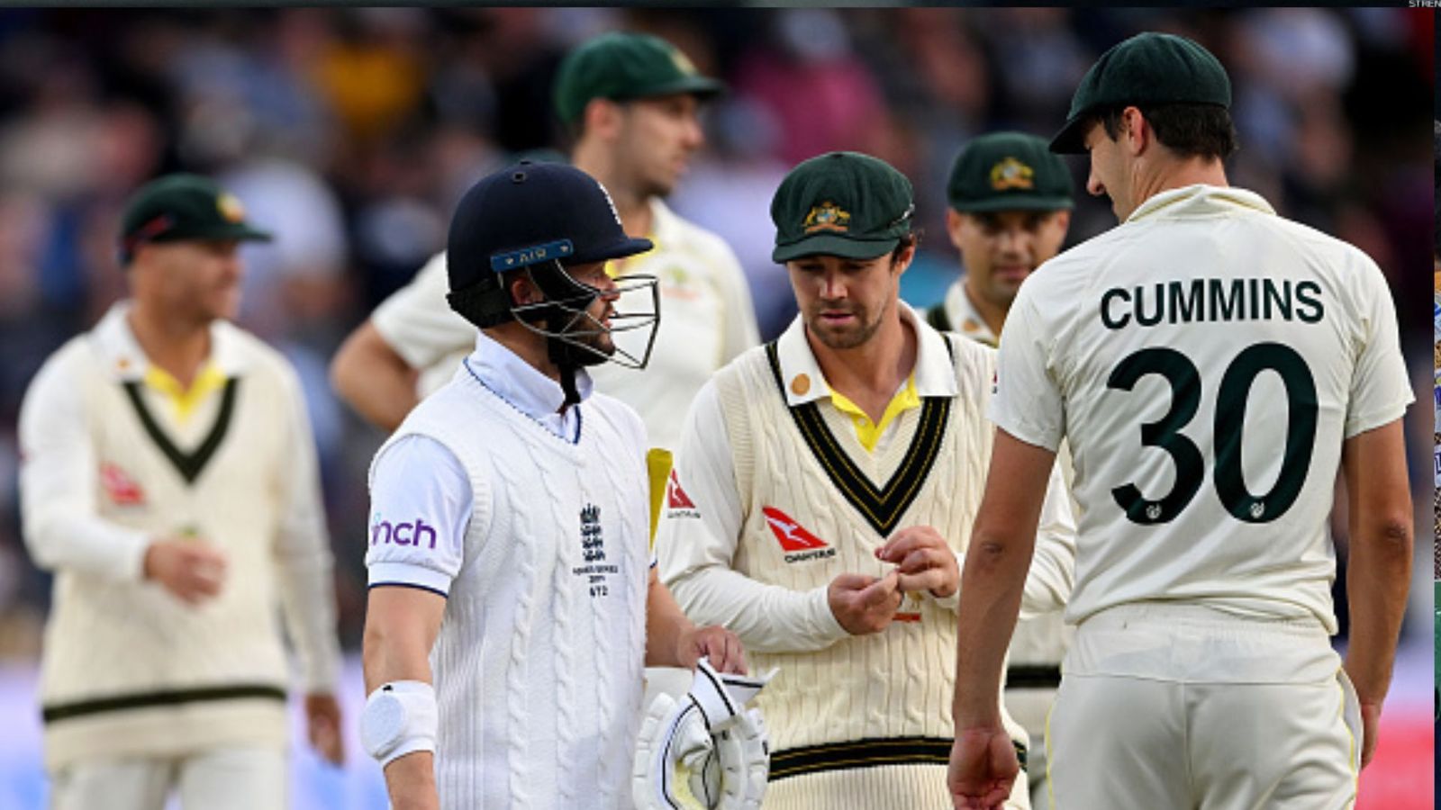 Ashes 2023 : बारिश ने बिगाड़ा तीसरे दिन का खेल, 251 रनों के लक्ष्य में जीत से 224 रन दूर इंग्लैंड तो ऑस्ट्रेलिया को चटकाने होंगे 10 विकेट Ashes 2023 : बारिश ने बिगाड़ा तीसरे दिन का खेल, 251 रनों के लक्ष्य में जीत से 224 रन दूर इंग्लैंड तो ऑस्ट्रेलिया को चटकाने होंगे 10 विकेट