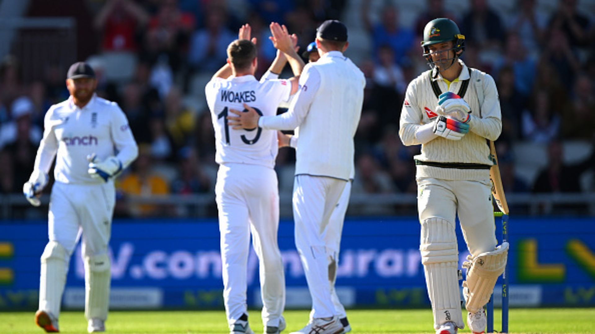 ENG vs AUS: कंगारुओं पर फिर भारी पड़े क्रिस वोक्स, कमिंस एंड कंपनी ने 8 विकेट गंवाकर बनाए 299 रन, लाबुशेन- मार्श ने जड़ी फिफ्टी