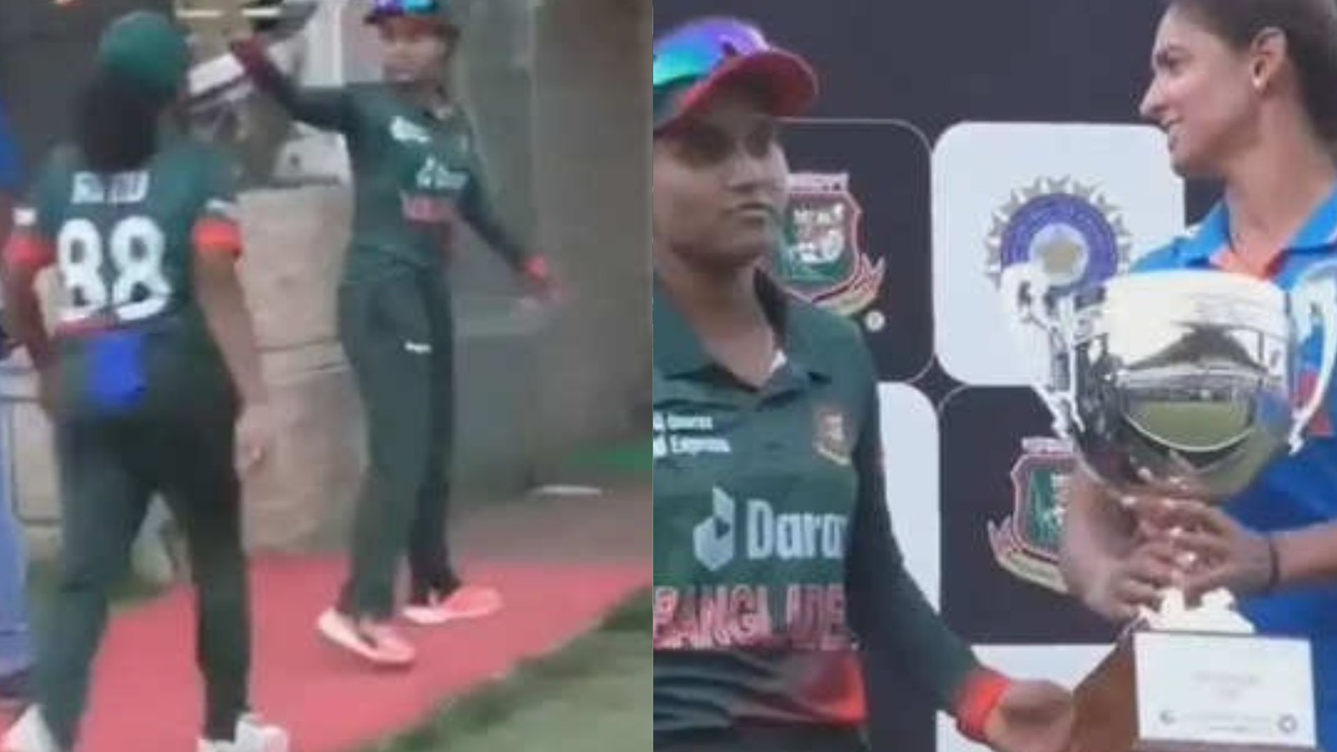 हरमनप्रीत की बात पर नाराज हो गई बांग्लादेशी टीम, फोटो सेशन से हुई बाहर, भारतीय कप्तान ने कहा- 'अंपायर को बुलाकर लाओ', VIDEO