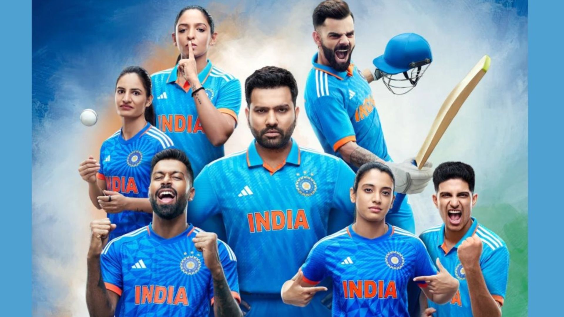 टीम इंडिया की नई जर्सी में दिक्कत, खिलाड़ियों की साइज में गड़बड़ी, साथियों की मांगकर खेल रहे क्रिकेटर