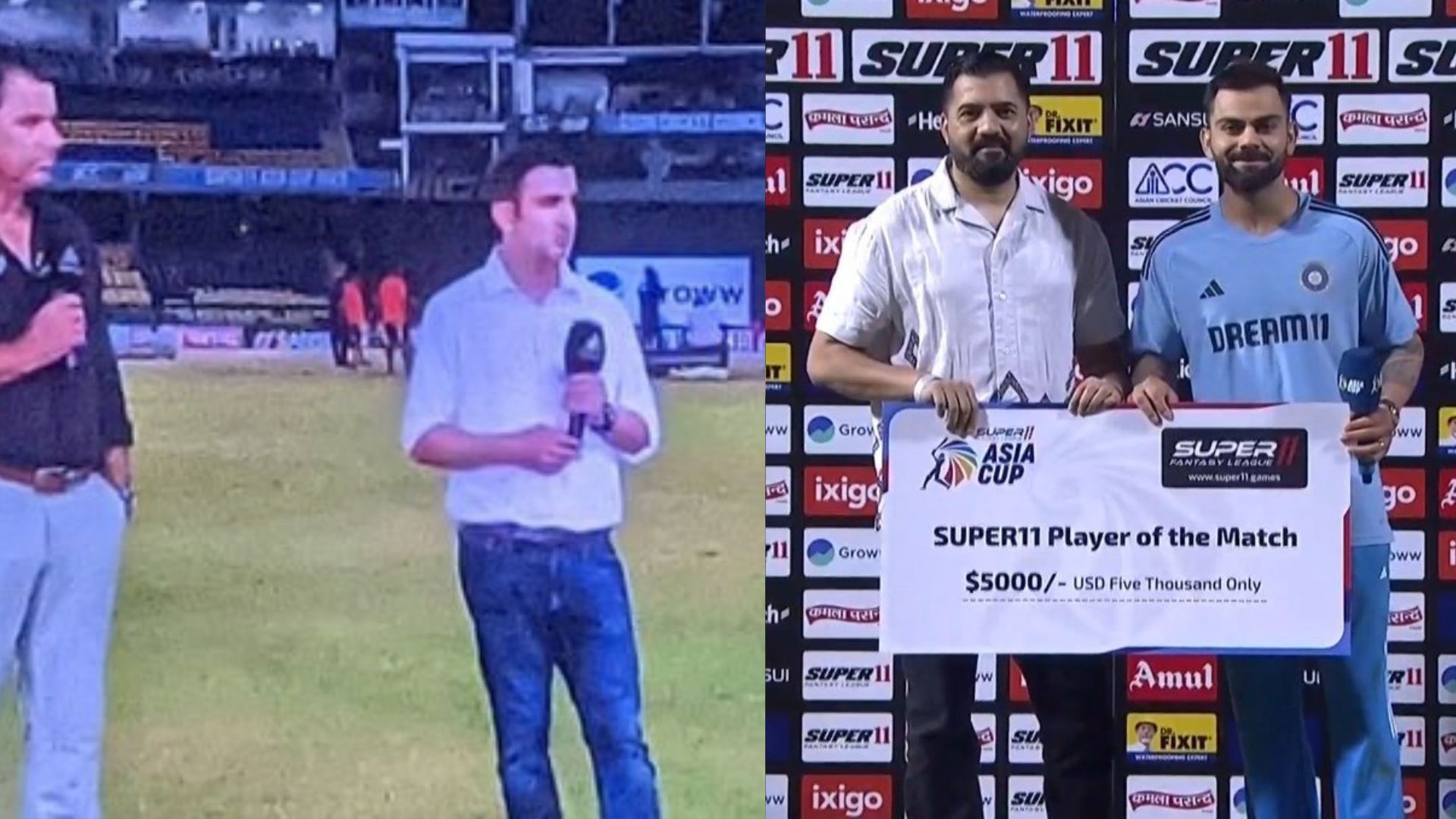 IND vs PAK: विराट कोहली को मैन ऑफ द मैच मिलने से खुश नहीं दिखे गौतम गंभीर, लाइव मैच प्रेजेंटेशन में कह दी बड़ी बात