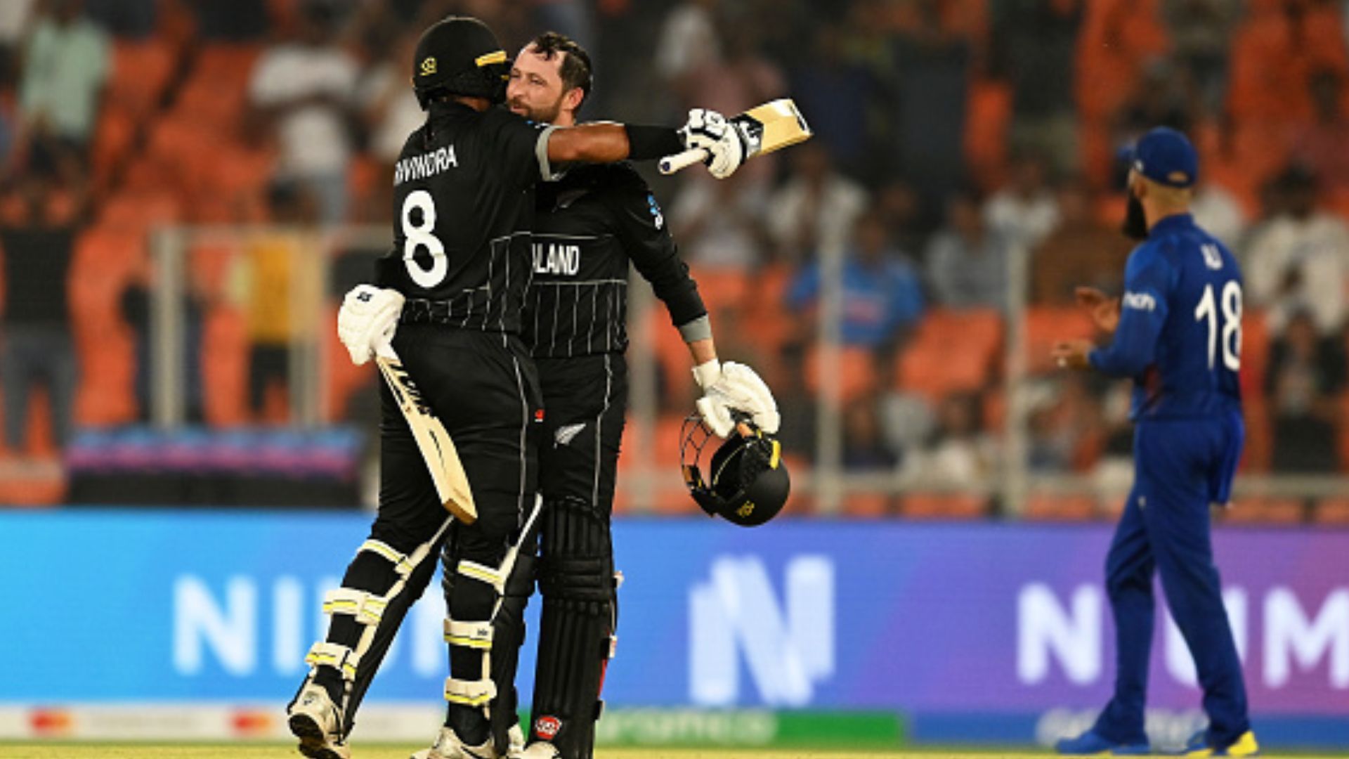 WC 2023, ENG vs NZ : न्यूजीलैंड की 4 साल पुरानी बदले की आग में भस्म हुआ इंग्लैंड, रवींद्र-कॉनवे के विस्फोटक शतकों ने वर्ल्ड चैंपियन को 9 विकेट से रौंदा WC 2023, ENG vs NZ : न्यूजीलैंड की 4 साल पुरानी बदले की आग में भस्म हुआ इंग्लैंड, रवींद्र-कॉनवे के विस्फोटक शतकों ने वर्ल्ड चैंपियन को 9 विकेट से रौंदा