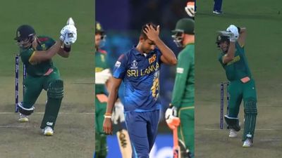 SA vs SL : 4,5,4,4,2,6...श्रीलंका के जूनियर मलिंगा को मार्करम ने जमकर पीटा, 6 गेंद में लुटा डाले 26 रन, Video में देखें आतिशी शॉट्स एडन मार्करम और मथीशा पथिराना