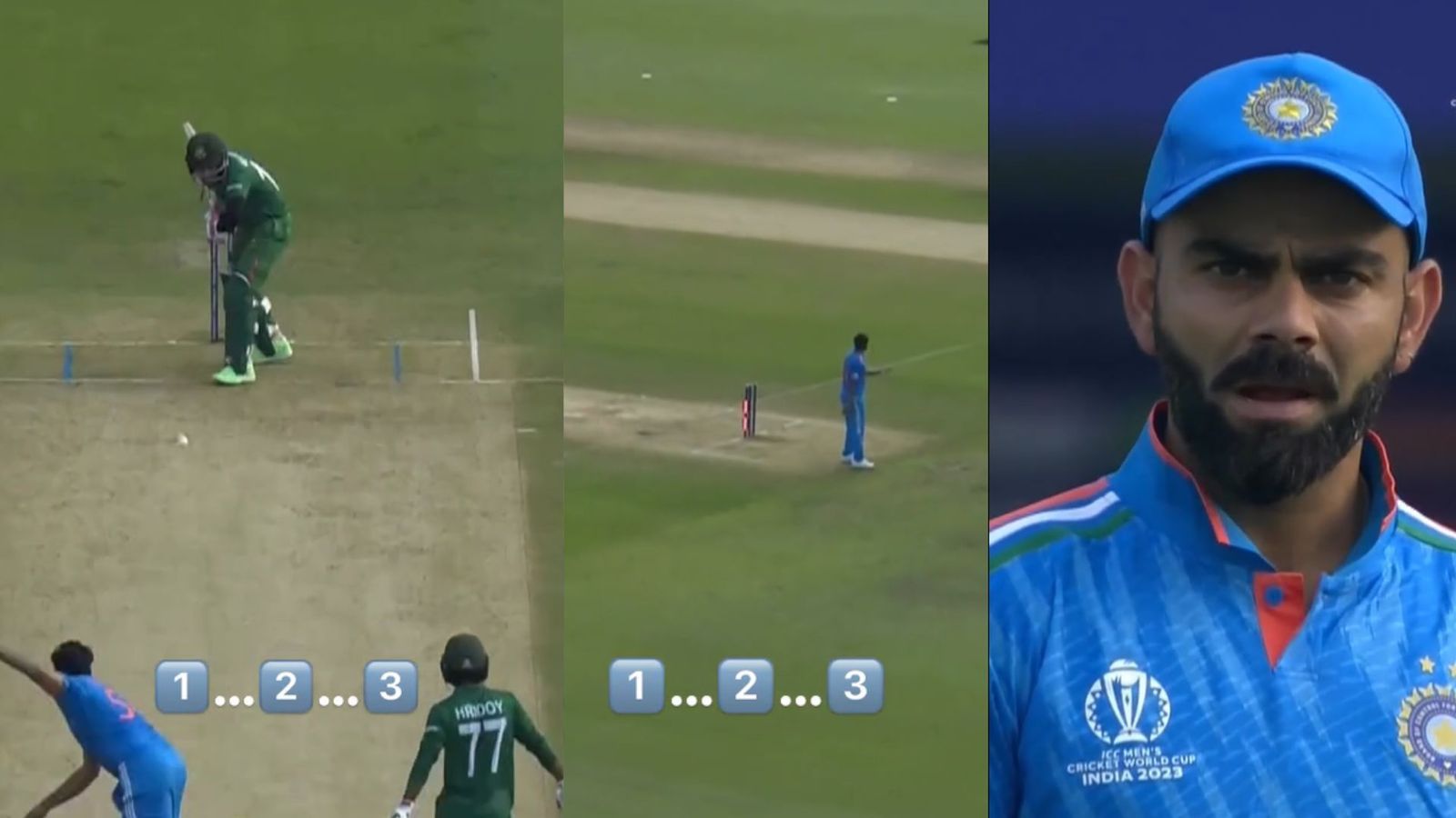 IND vs BAN : 1.2.3...टीम इंडिया की फील्डिंग देख नहीं रोक पाएंगे हंसी! एक की जगह कैसे दिए 3 रन, VIDEO से खुली पोल IND vs BAN : 1.2.3...टीम इंडिया की फील्डिंग देख नहीं रोक पाएंगे हंसी! एक की जगह कैसे दिए 3 रन, VIDEO से खुली पोल