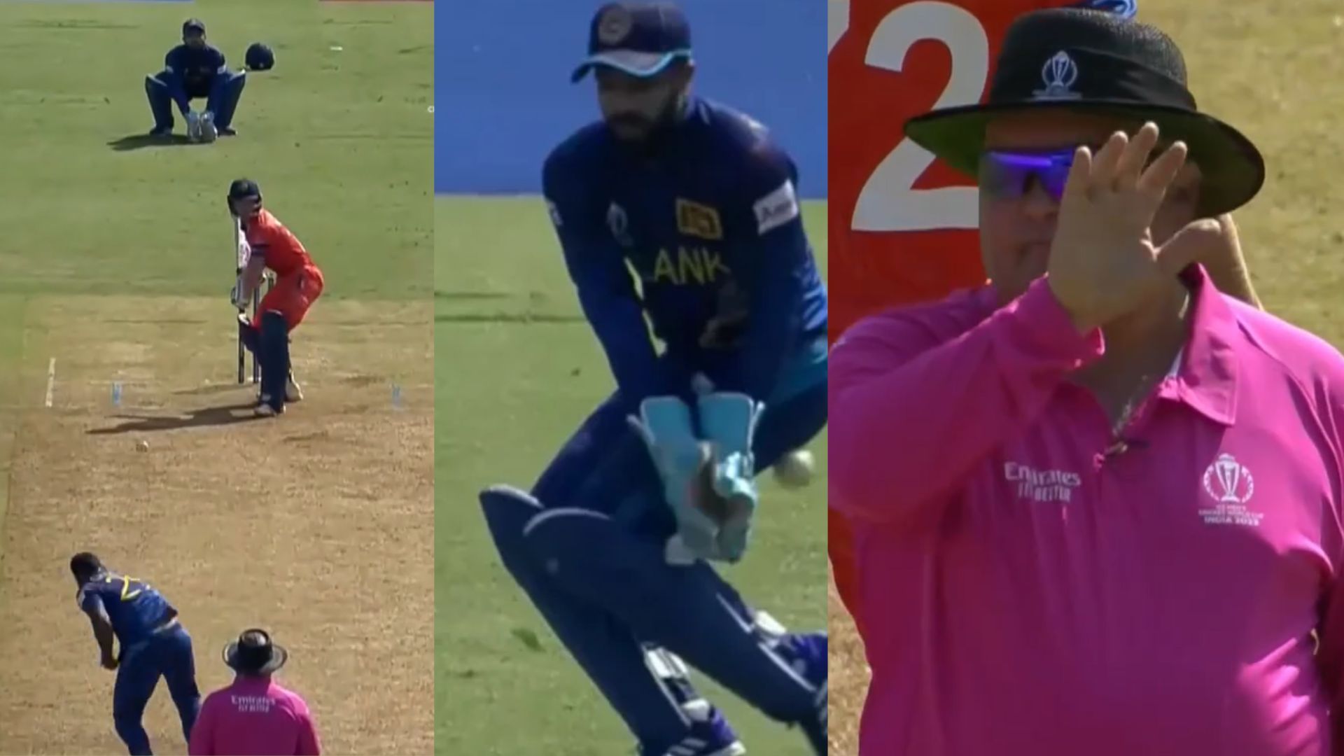 हैरतअंगेज! न शॉट लगा न बाउंड्री पार गई गेंद, फिर भी नीदरलैंड्स को मिले 5 रन, श्रीलंका को Live मैच में किस बात की मिली सजा, देखें Video श्रीलंका vs नीदरलैंड्स