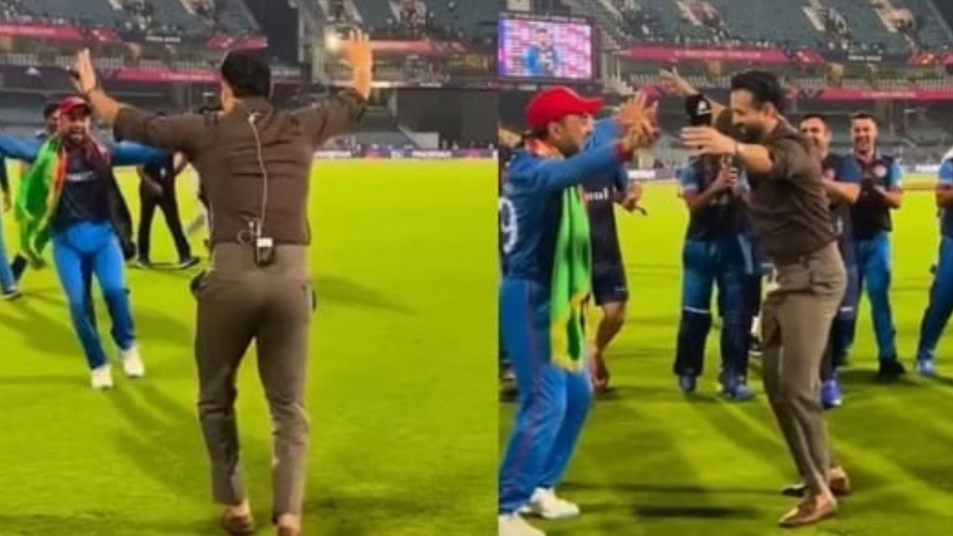 इरफान पठान ने बीच में ही छोड़ा इंटरव्यू, राशिद खान के साथ मिलकर करने लगे भांगड़ा, अफगानी टीम का रिएक्शन वायरल, VIDEO