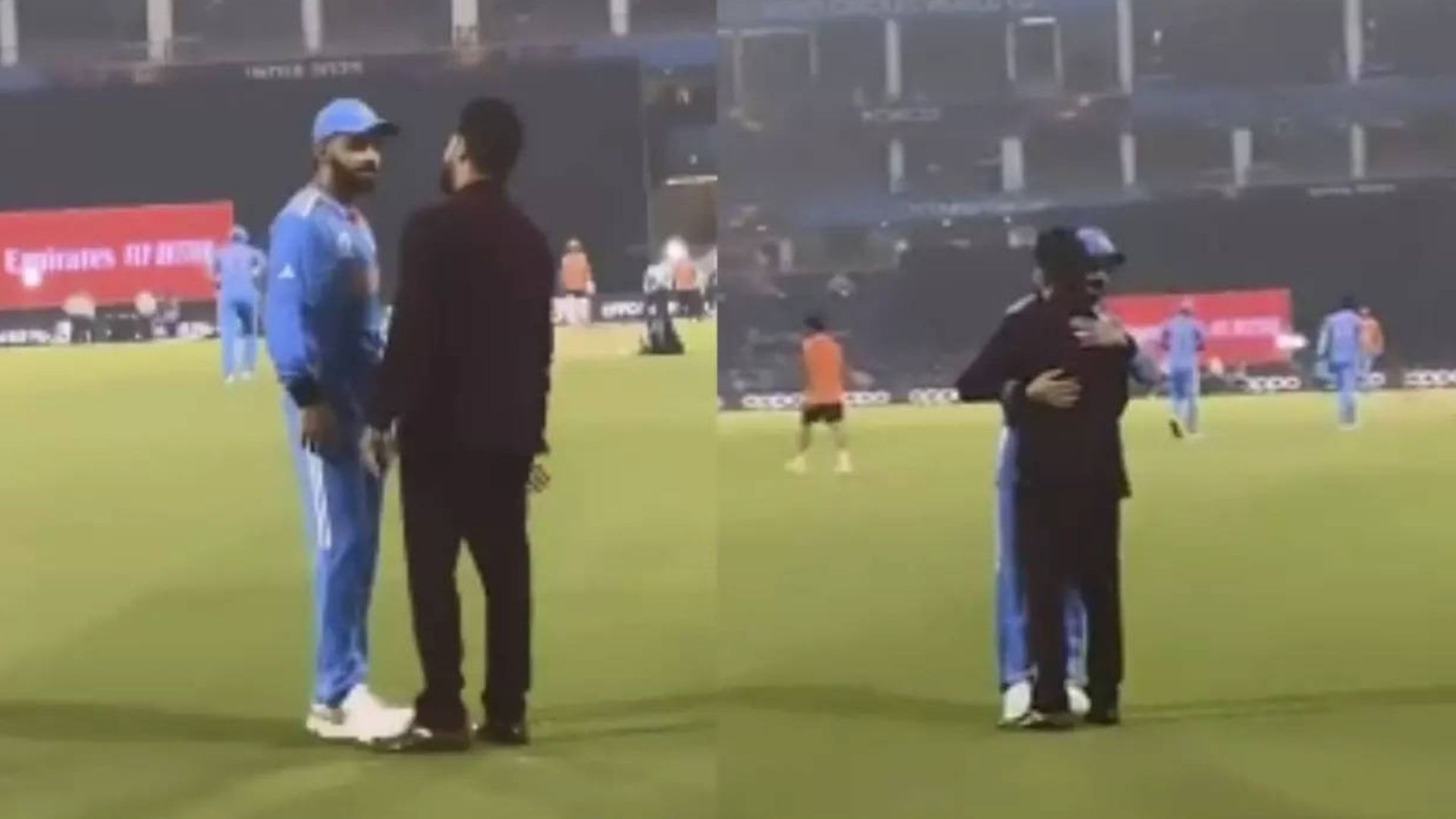 धोनी के साथी को मैदान पर देखते ही लिपट गए विराट कोहली, इकाना स्टेडियम में दिखा खास नजारा, VIDEO