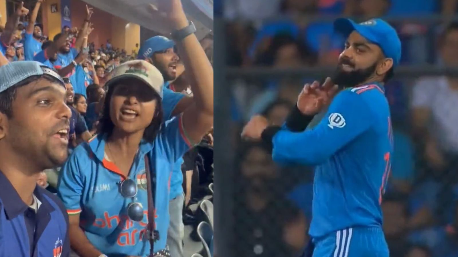 IND vs SL : 'कोहली को बॉलिंग दो...', विराट की गेंदबाजी देखने के लिए दीवाने फैंस ने लगाए जमकर नारे, कोहली ने भी खोले हाथ और रोहित से मांगी बॉल, नजारा देखते ही छूटी सबकी हंसी, VIDEO IND vs SL : 'कोहली को बॉलिंग दो...', विराट की गेंदबाजी देखने के लिए दीवाने फैंस ने लगाए जमकर नारे, कोहली ने भी खोले हाथ और रोहित से मांगी बॉल, नजारा देखते ही छूटी सबकी हंसी, VIDEO