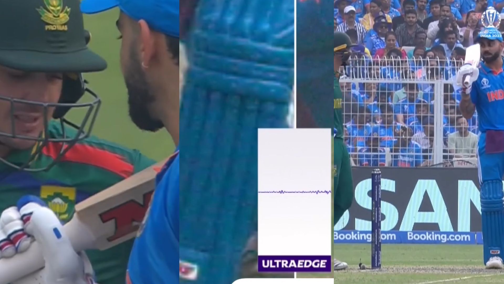 IND vs SA : साउथ अफ्रीका के DRS पर आउट नहीं हुए विराट तो क्विंटन डी कॉक को बल्ला दिखाते नजर आए कोहली , Video आया सामने