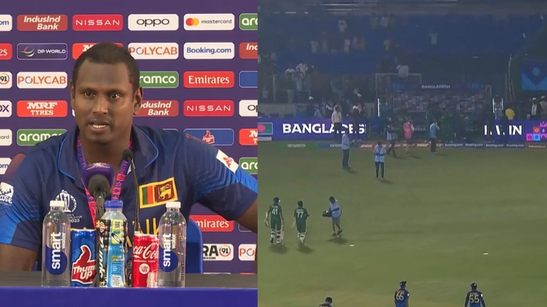 World Cup 2023: बांग्लादेशी खिलाड़ियों से मैच के बाद हाथ न मिलाने पर एंजेलो मैथ्यूज ने दी सफाई, कहा- हम उनका सम्मान...