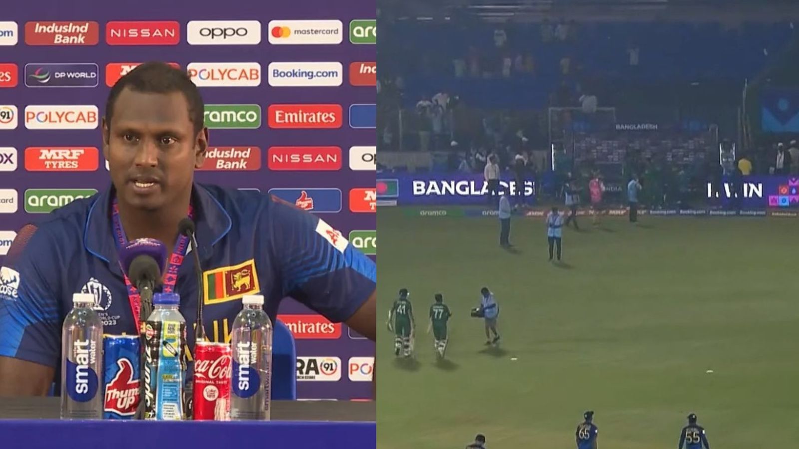 World Cup 2023: बांग्लादेशी खिलाड़ियों से मैच के बाद हाथ न मिलाने पर एंजेलो मैथ्यूज ने दी सफाई, कहा- हम उनका सम्मान... World Cup 2023: बांग्लादेशी खिलाड़ियों से मैच के बाद हाथ न मिलाने पर एंजेलो मैथ्यूज ने दी सफाई, कहा- हम उनका सम्मान...