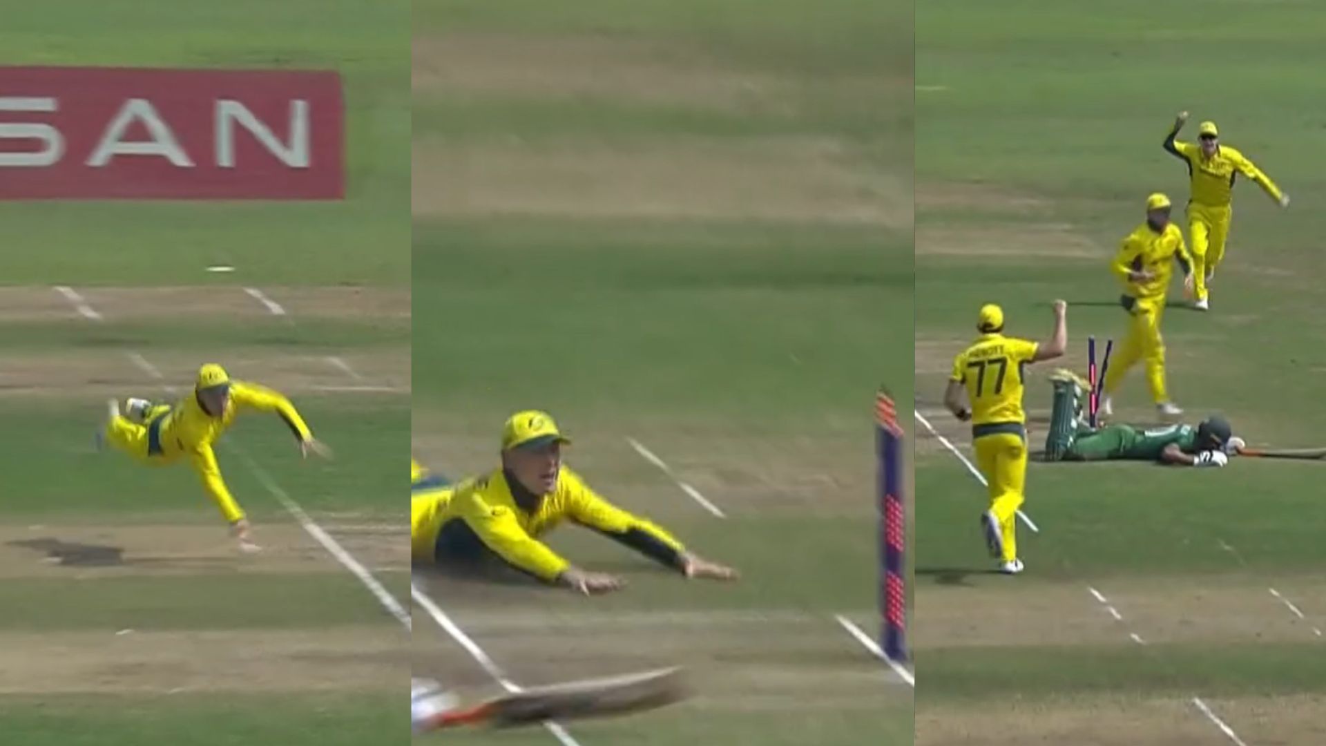 AUS vs BAN : लाबुशेन ने दिलाई जोंटी रोड्स की याद, चीते जैसी फुर्ती से उड़ते हुए किए दो रन आउट, देखें Video