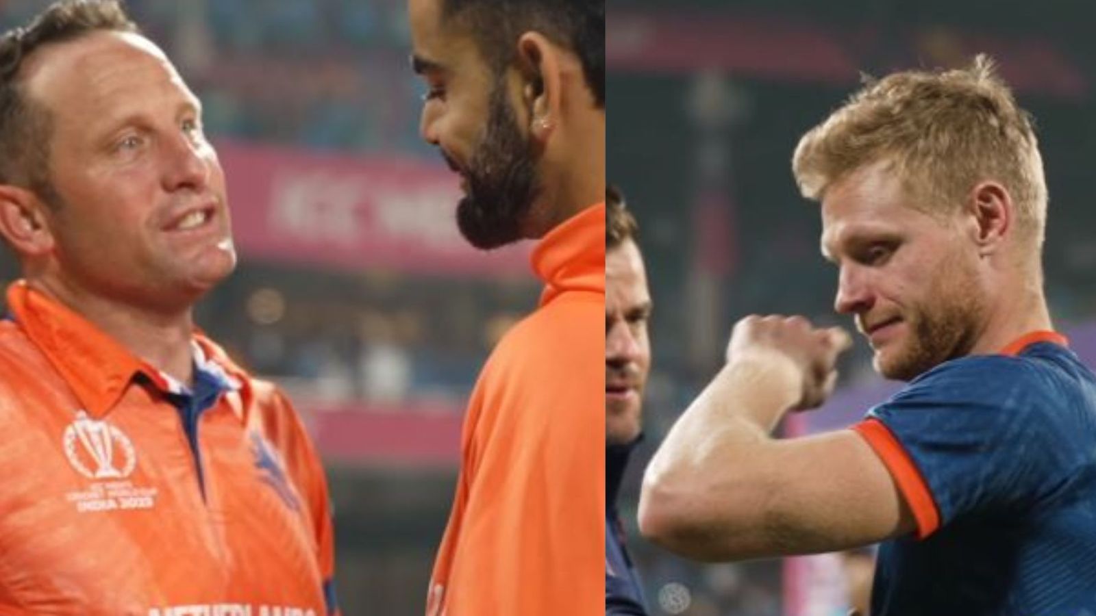 जिस गेंदबाज ने विराट को अपनी फिरकी में फंसाया, कोहली ने उसे मैच के बाद दिया खास गिफ्ट, भावुक हुए नीदरलैंड्स के खिलाड़ी, VIDEO जिस गेंदबाज ने विराट को अपनी फिरकी में फंसाया, कोहली ने उसे मैच के बाद दिया खास गिफ्ट, भावुक हुए नीदरलैंड्स के खिलाड़ी, VIDEO