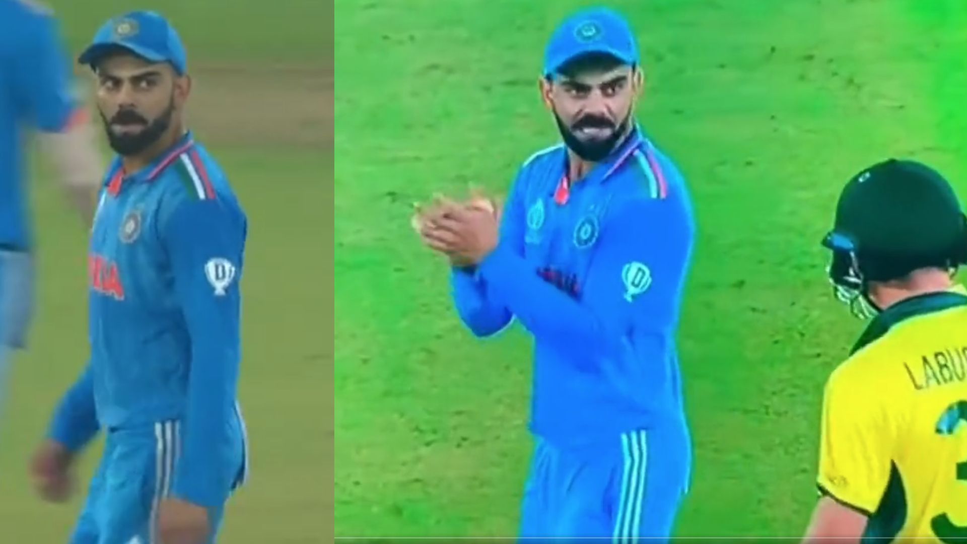 World Cup Final में विराट कोहली का दिखा रौद्र रूप! लाबुशेन के मैदान में आते ही गुस्से से घूरते चले गए और खूब सुनाया, Video ने लगाई आग!