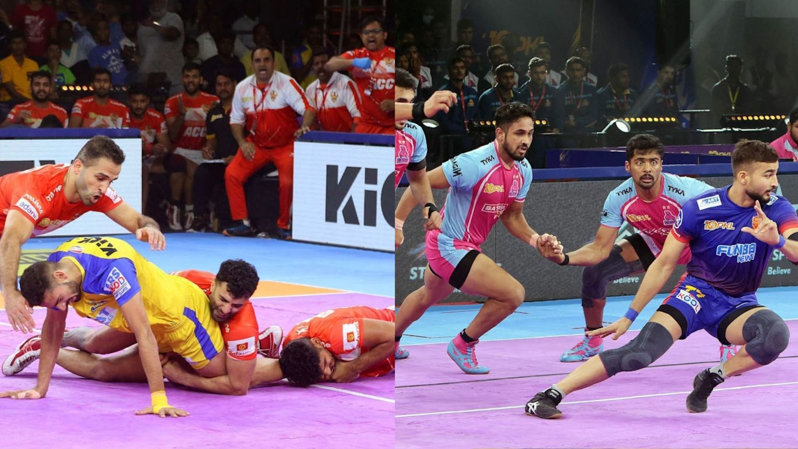 Pro Kabaddi League: जुयपुर- दिल्ली के बीच मुकाबला हुआ टाई तो गुजरात ने तमिल थलाइवाज को हराकर लगाया जीत का पंजा जयपुर- दिल्ली और गुजरात- तमिल की टीमें