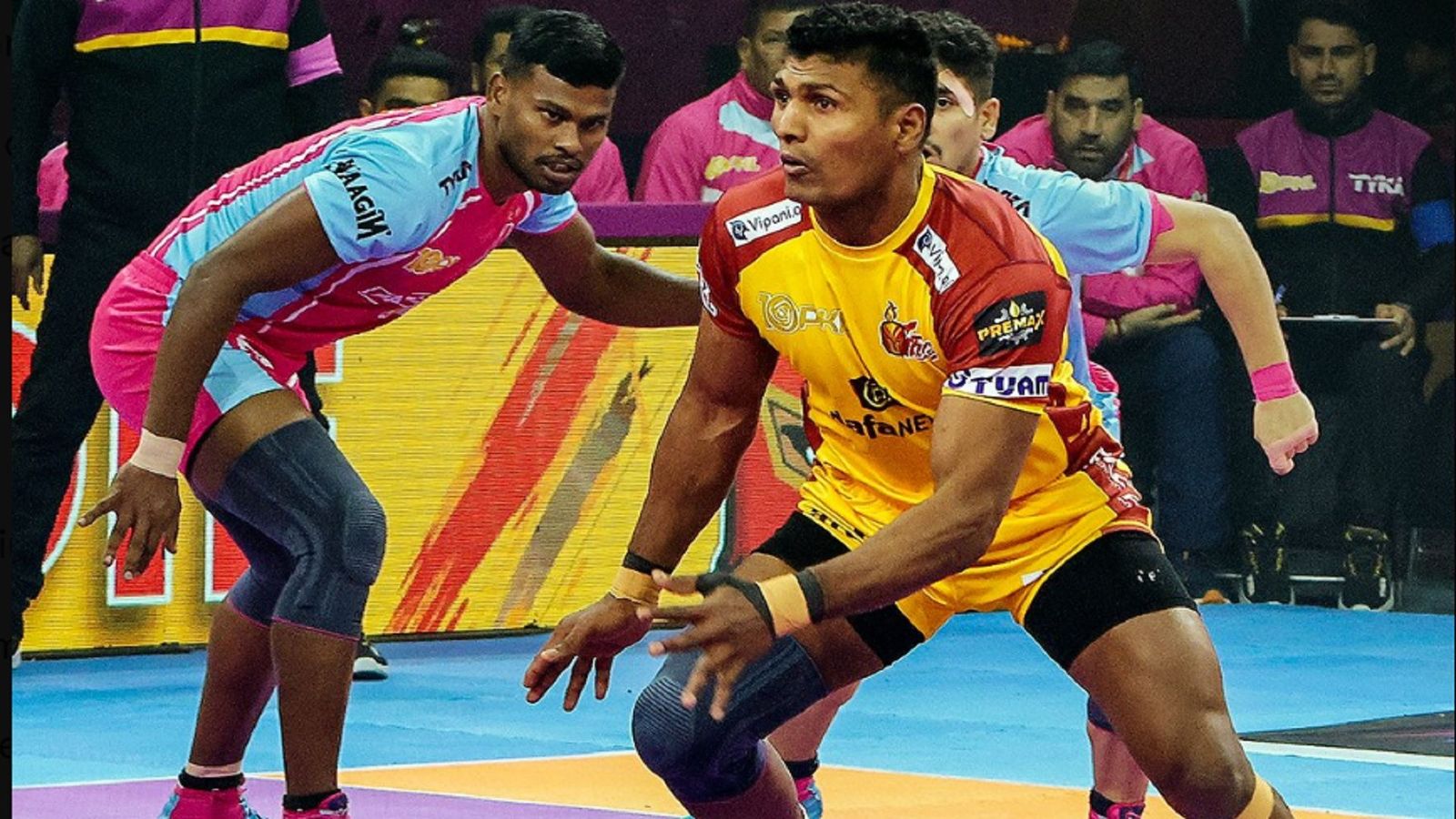 PKL 10: पैंथर्स ने किया सहरावत की टीम का शिकार, टाइटंस पर मंडराने लगा लीग से बाहर होने का खतरा PKL 10: पैंथर्स ने किया सहरावत की टीम का शिकार, टाइटंस पर मंडराने लगा लीग से बाहर होने का खतरा