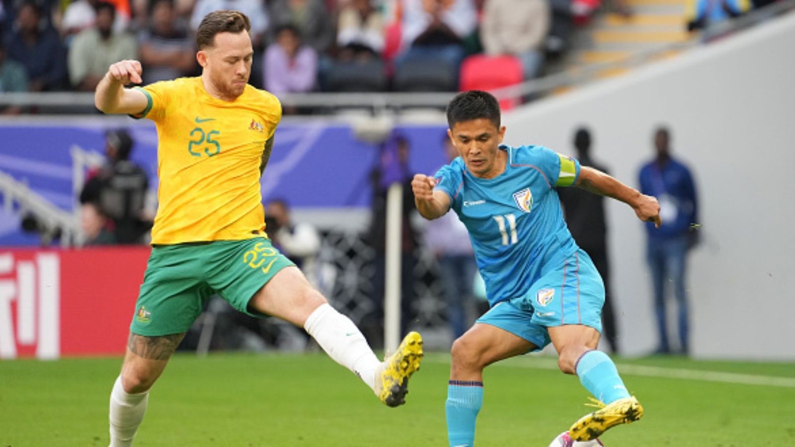 AFC Asian Cup : 67 साल बाद भी ऑस्ट्रेलिया के सामने जीत नहीं सकी भारतीय फुटबॉल टीम, पहले मैच में मिली करारी हार  AFC Asian Cup : 67 साल बाद भी ऑस्ट्रेलिया के सामने जीत नहीं सकी भारतीय फुटबॉल टीम, पहले मैच में मिली करारी हार