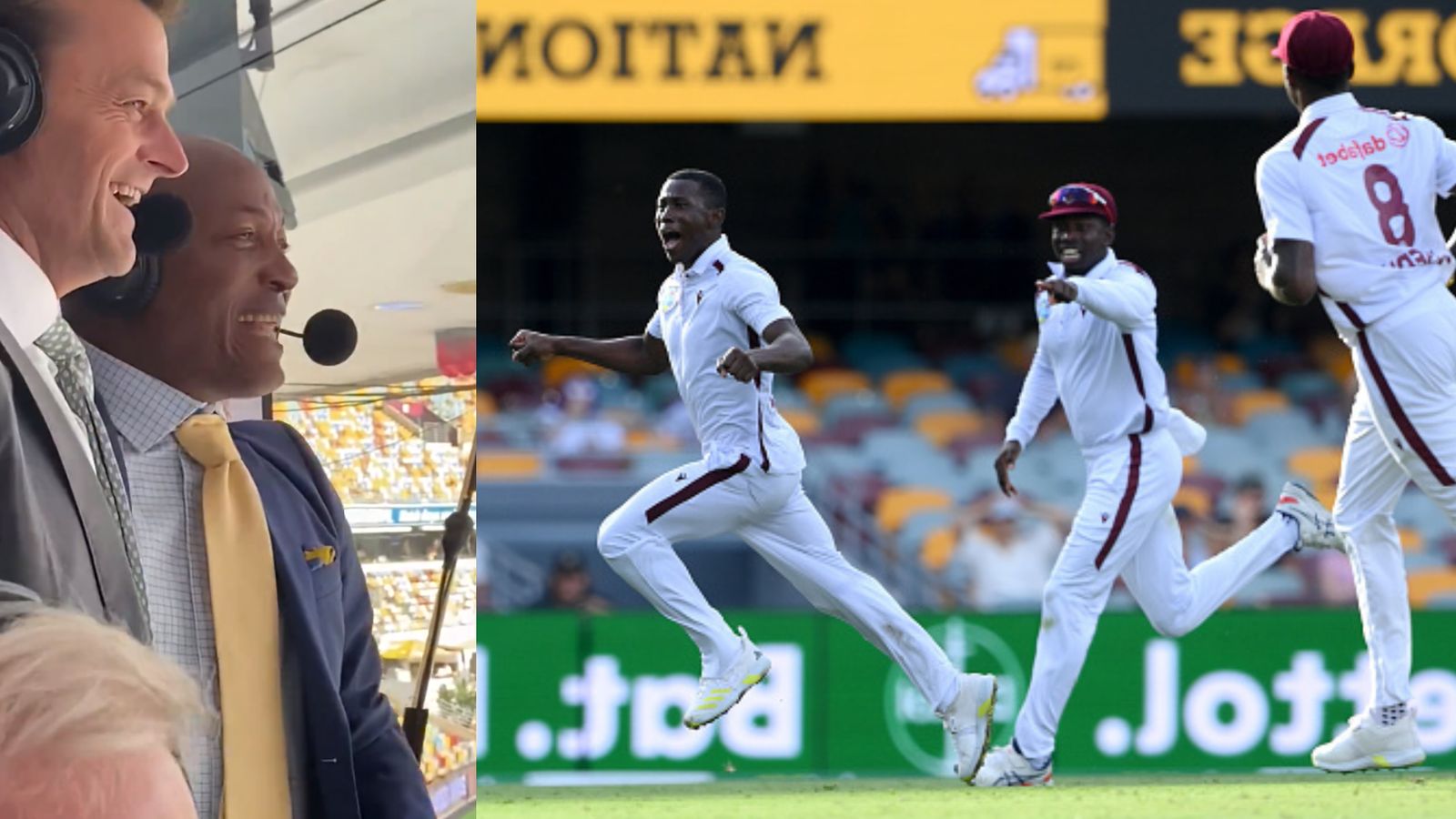 AUS vs WI: वेस्ट इंडीज ने ऑस्ट्रेलिया को धूल चटाई तो रो पड़े ब्रायन लारा-कार्ल हूपर, आंखों से बहीं आंसू की नदियां, देखिए Video AUS vs WI: वेस्ट इंडीज ने ऑस्ट्रेलिया को धूल चटाई तो रो पड़े ब्रायन लारा-कार्ल हूपर, आंखों से बहीं आंसू की नदियां, देखिए Video