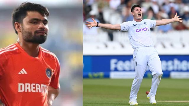 India A vs England Lions : मैथ्यू पॉट्स के कहर से 192 पर सिमटी इंडिया, इंग्लैंड की टीम ने पहले दिन कसा शिकंजा प्रैक्टिस के दौरान रिंकू सिंह और इंग्लैंड के मैच के दौरान तेज गेंदबाज मैथ्यू पॉट्स