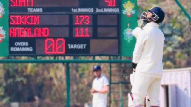 IPL Auction में अनचाहे विवाद का हिस्सा बने सुमित कुमार, 158 रन ठोक कर दिया करारा जवाब रणजी मैच के दौरान सुमित कुमार (फोटो क्रेडिट - सुमित कुमार इन्स्टाग्राम)