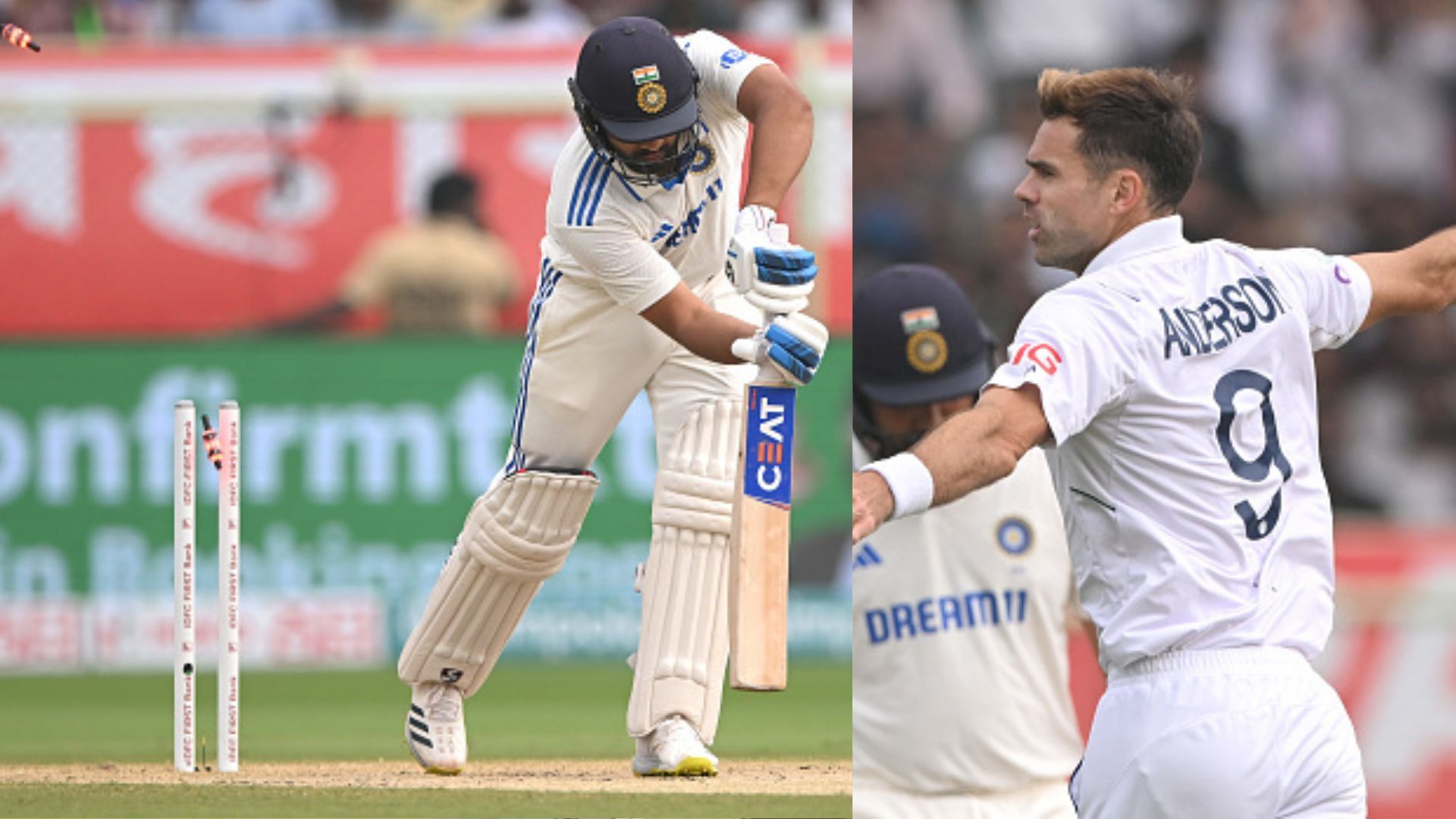 IND vs ENG: जेम्स एंडरसन ने रोहित शर्मा और यशस्वी जायसवाल को अनुभव का चखाया स्वाद, एक को किया बोल्ड तो दूसरे को स्लिप में कैच VIDEO