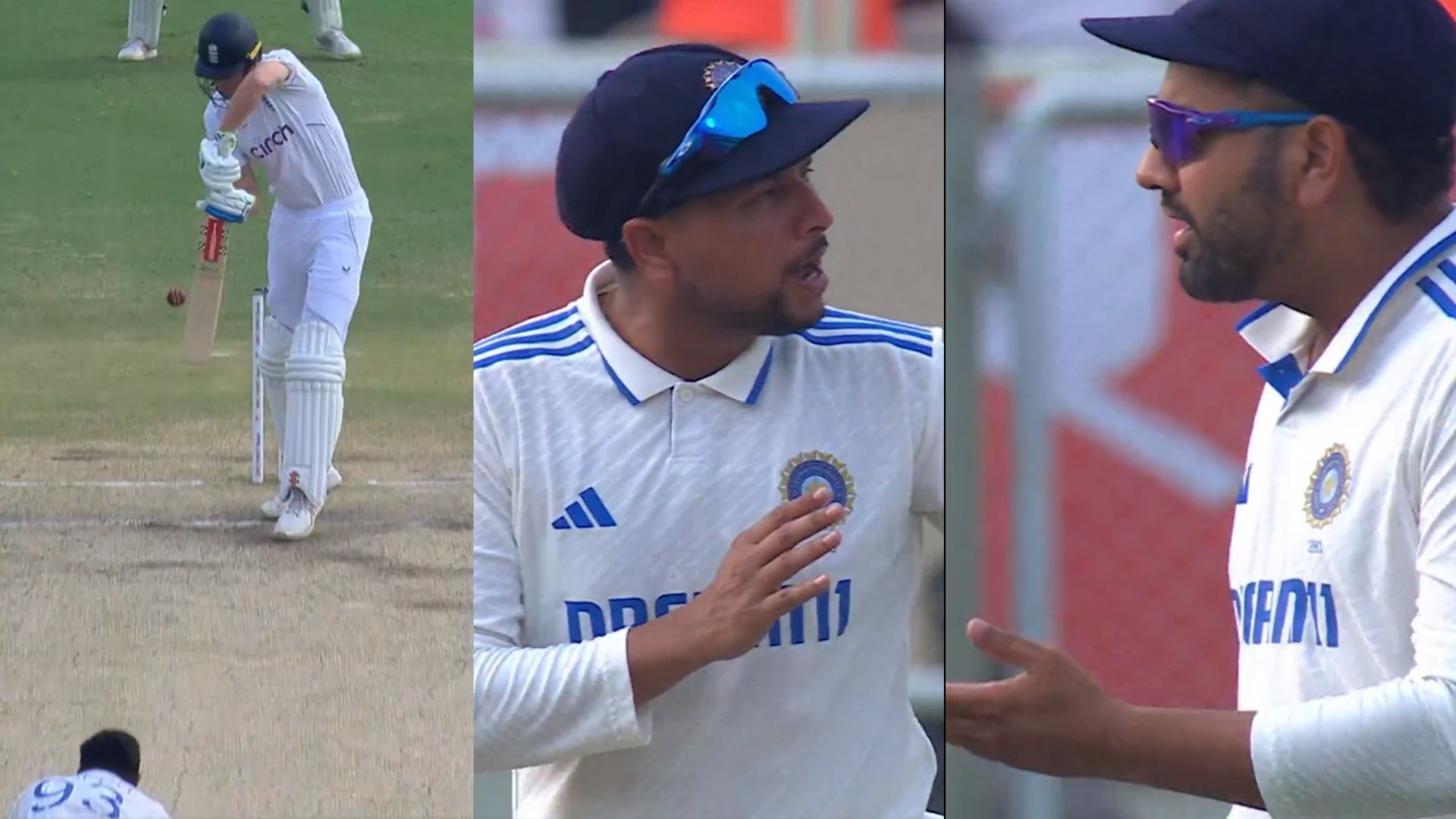 IND vs ENG : कुलदीप यादव Live मैच में रिव्यू लेने के लिए रोहित शर्मा के पड़े पीछे, कप्तान ने फिर ऐसे लगाई फटकार, Video हुआ वायरल