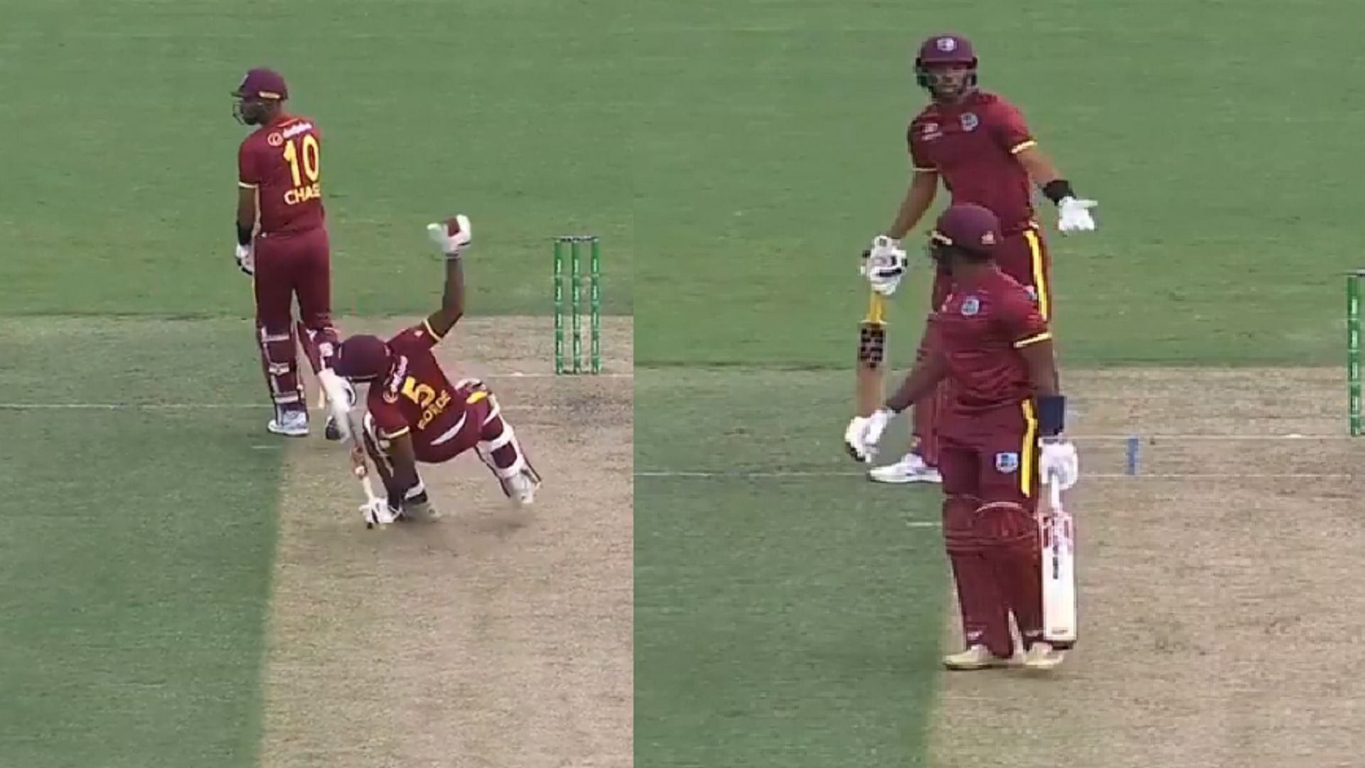 AUS vs WI: बीच मैदान आपस में भिड़े वेस्‍टइंडीज के दो बल्‍लेबाज, एक-दूसरे को सुनाई खूब खरी खोटी, ऑस्‍ट्रेलिया के सामने बनाया खुद का तमाशा, Video