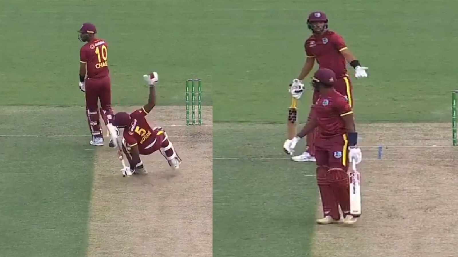 AUS vs WI: बीच मैदान आपस में भिड़े वेस्टइंडीज के दो बल्लेबाज, एक-दूसरे को सुनाई खूब खरी खोटी, ऑस्ट्रेलिया के सामने बनाया खुद का तमाशा, Video AUS vs WI: बीच मैदान आपस में भिड़े वेस्टइंडीज के दो बल्लेबाज, एक-दूसरे को सुनाई खूब खरी खोटी, ऑस्ट्रेलिया के सामने बनाया खुद का तमाशा, Video