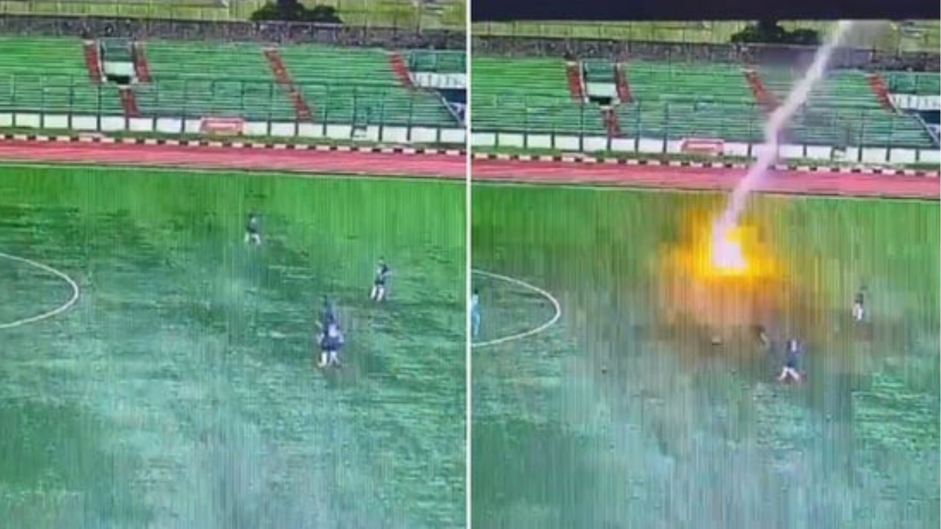 Footballer Dies: बीच मैदान पर फुटबॉल खेल रहे खिलाड़ी पर अचानक गिरी बिजली, सेकेंड्स के भीतर हो गई मौत, VIDEO में कैद हुआ सबकुछ