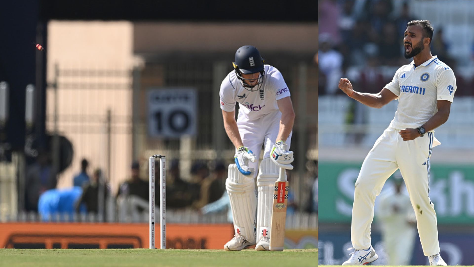 IND vs ENG: डेब्यू मैच में आकाश दीप ने एक नहीं बल्कि दो बार जैक क्रॉली के उखाड़े स्टम्प्स, नो बॉल डालने के बाद इस तरह खतरनाक स्विंग से लिया बदला, VIDEO