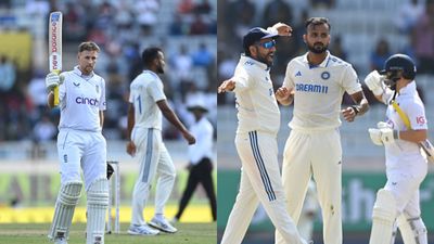 IND vs ENG, Ranchi Test : जो रूट ने 'बैजबॉल' की कुर्बानी देते ही ठोका 31वां टेस्ट शतक, पहले दिन 7 विकेट पर 302 रन ठोक इंग्लैंड ने बढ़ाई टीम इंडिया की मुश्किल शतक जमाने के बाद जो रूट तो इंग्लैंड के खिलाफ पहला टेस्ट विकेट लेने के बाद आकश दीप