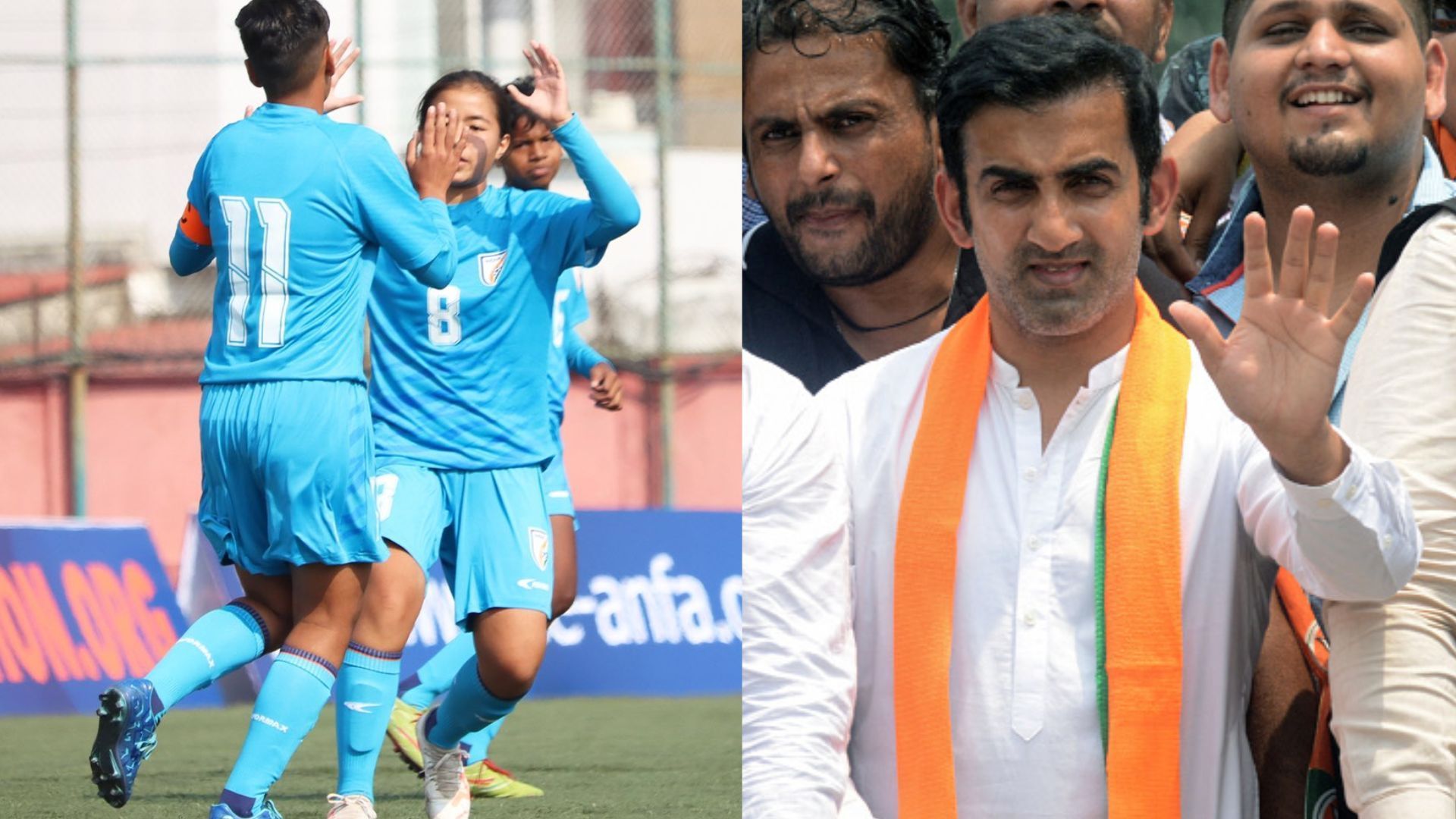 Sports News, 02 March : गौतम गंभीर के राजनीति छोड़ने से लेकर अनुष्का की हैट्रिक तक, जानें खेल की टॉप 10 ट्रेंडिंग खबरें सैफ अंडर-16 भारतीय महिला फुटबॉल टीम और दूसरी तरफ गौतम गंभीर