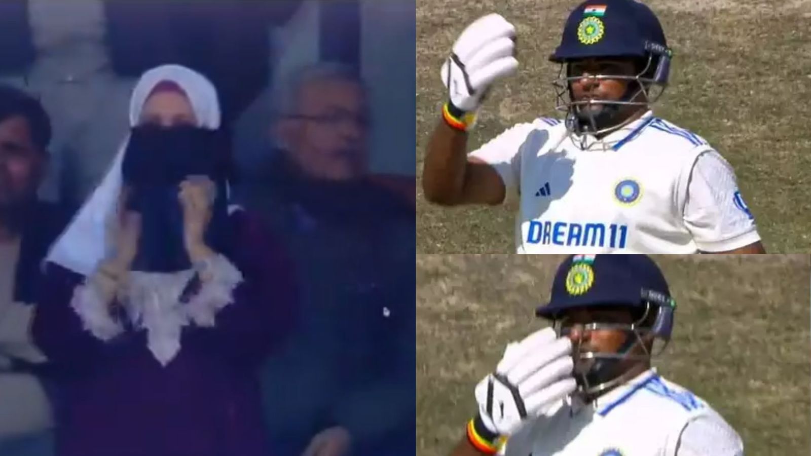 IND vs ENG, Sarfaraz Khan : सरफराज खान ने पहाड़ और वादियों के बीच फिफ्टी ठोक बेगम पर लुटाया प्यार, Flying Kiss देने पर पत्नी का रिएक्शन वायरल IND vs ENG, Sarfaraz Khan : सरफराज खान ने पहाड़ और वादियों के बीच फिफ्टी ठोक बेगम पर लुटाया प्यार, Flying Kiss देने पर पत्नी का रिएक्शन वायरल