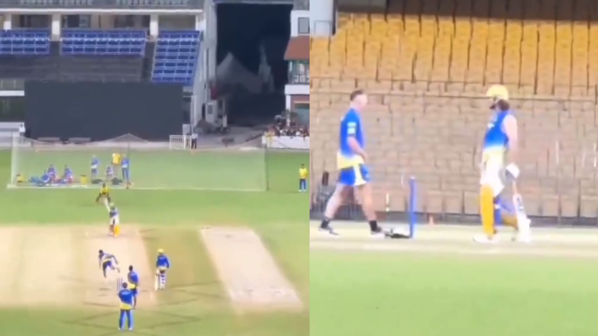 IPL 2024, MS Dhoni : धोनी के बल्ले से निकला दमदार हेलीकॉप्टर शॉट, CSK के कैंप में माही ने जमकर बरसाए छक्के, देखें Video
