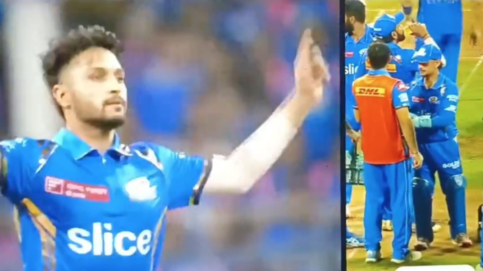 MI vs RR : मुंबई इंडियंस के गेंदबाज ने विकेट लेने के बाद सिर्फ रोहित शर्मा से की बात, हार्दिक पंड्या नहीं आए नजर, Video से फैला बवाल! MI vs RR : मुंबई इंडियंस के गेंदबाज ने विकेट लेने के बाद सिर्फ रोहित शर्मा से की बात, हार्दिक पंड्या नहीं आए नजर, Video से फैला बवाल!