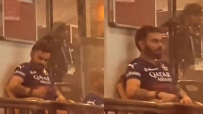 RCB vs LSG: मैच हारने के बाद गुस्से से आग बबूला हुए विराट कोहली, कुर्सी पर मारा हाथ, VIDEO में दिखा गुस्सा ड्रेसिंग रूम के भीतर गुस्से में विराट कोहली