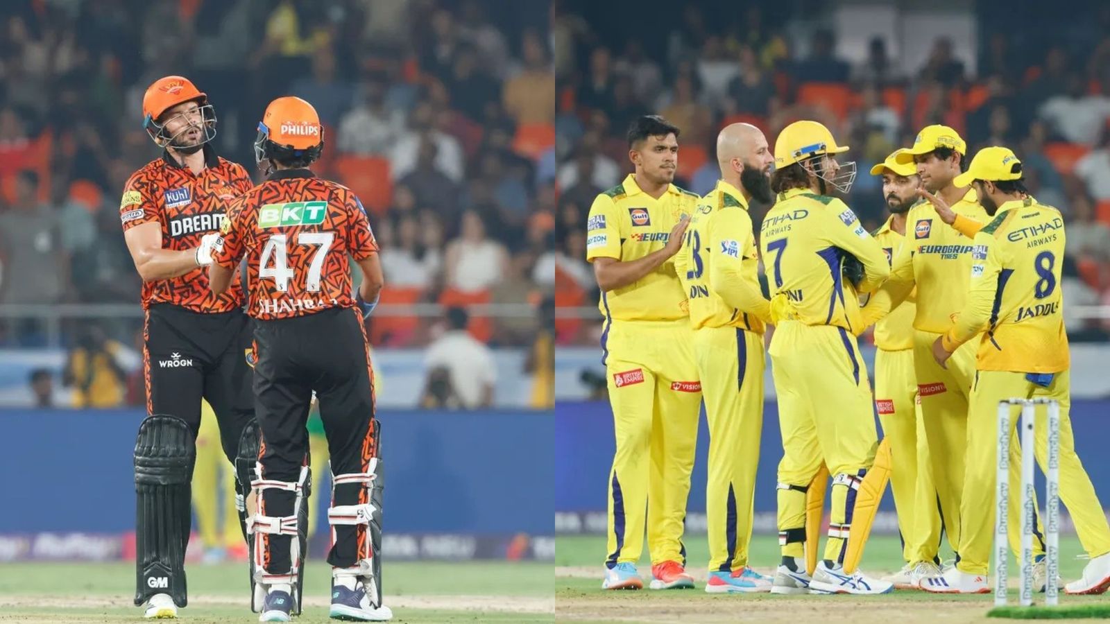 SRH vs CSK: अभिषेक की तेज शुरुआत और मार्करम की तूफानी पारी से हैदराबाद ने चेन्नई को चटाई 6 विकेट से धूल, धोनी के धुरंधर दूसरी बार हुए फेल SRH vs CSK: अभिषेक की तेज शुरुआत और मार्करम की तूफानी पारी से हैदराबाद ने चेन्नई को चटाई 6 विकेट से धूल, धोनी के धुरंधर दूसरी बार हुए फेल