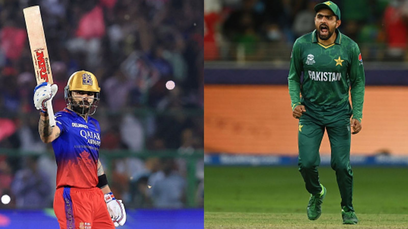 Virat Kohli के धीमे स्ट्राइक रेट के सपोर्ट में उतरे पाकिस्तान के कप्तान Babar Azam, कहा - डिमांड तो 200 के... Virat Kohli के धीमे स्ट्राइक रेट के सपोर्ट में उतरे पाकिस्तान के कप्तान Babar Azam, कहा - डिमांड तो 200 के...