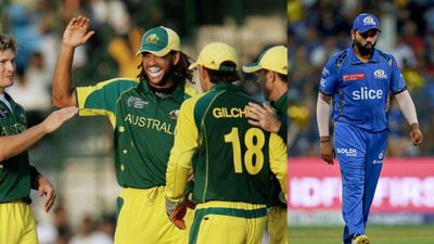 IPL 2024: रोहित शर्मा ने इन दो ऑस्ट्रेलियाई बल्लेबाजों से सीखा है सबकुछ, कहा- 'इनके साथ बैटिंग करने का अलग मजा है' विकेट लेने के बाद जश्न मनाते रिकी पोंटिंग, एंड्र्यू साइमंड्स, एडम गिलक्रिस्ट और शेन वॉटसन, (R) मैच