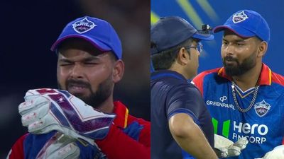 LSG vs DC: ऋषभ पंत ने बीच मैदान पर बोला झूठ, DRS लेकर भी अंपायर से की बहस, कैमरे में पकड़ी गई चोरी DRS लेते ऋषभ पंत और फिर अंपायर से बहस करते हुए